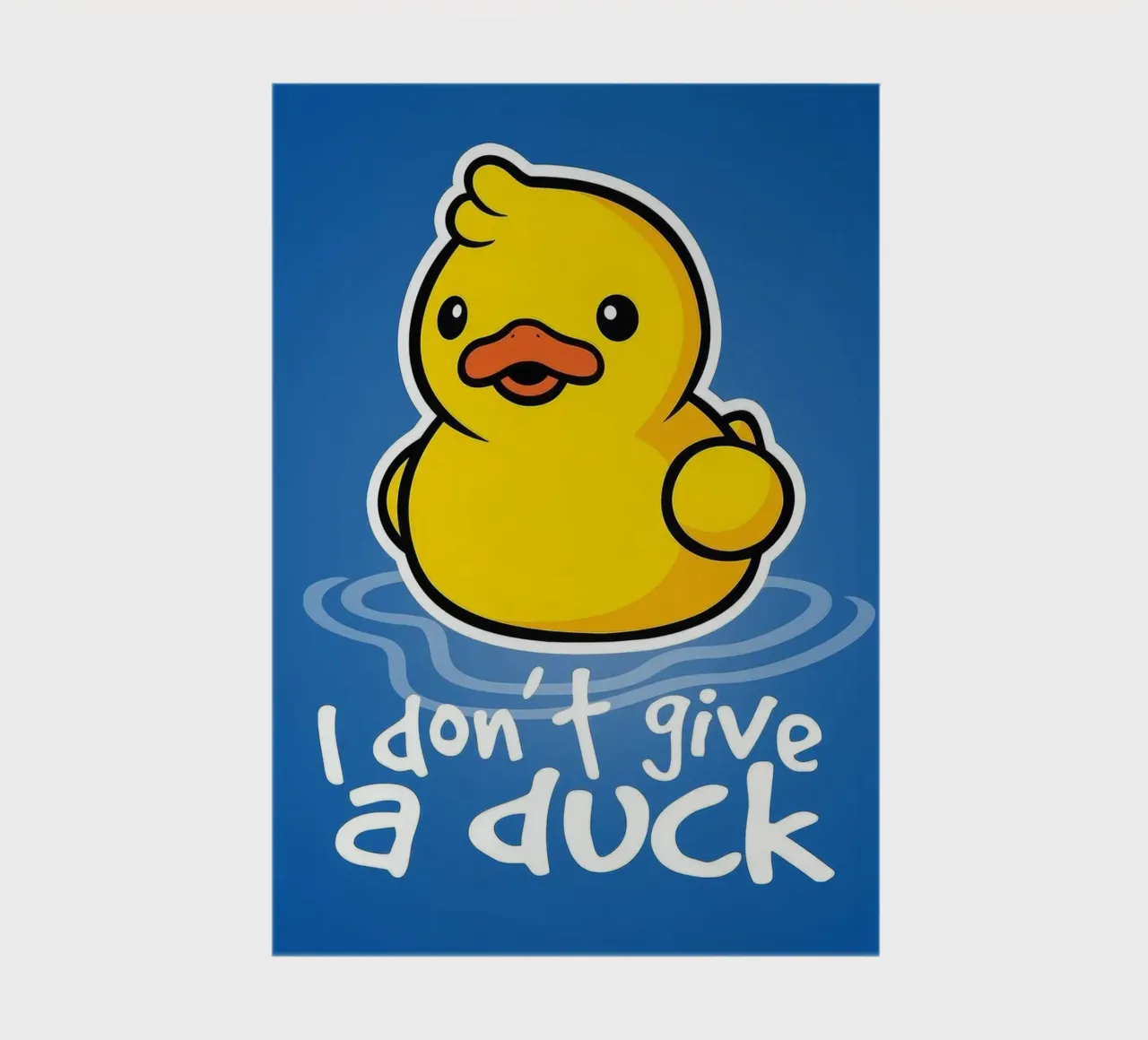 I don't a duck notebook by Nando Art