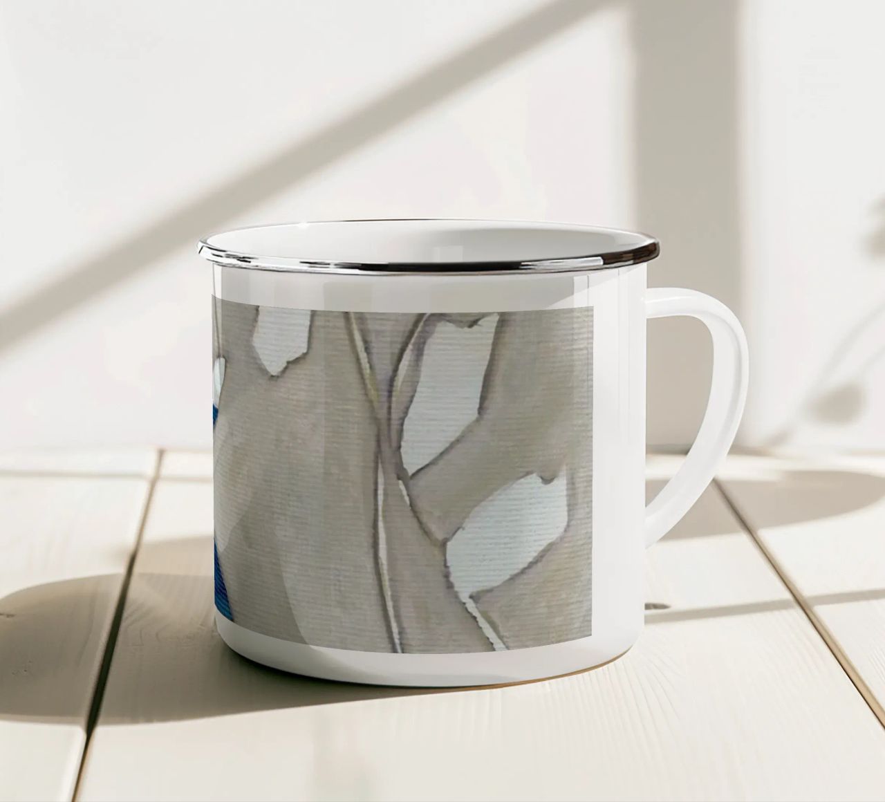 Fogliame astratto tazza in smalto da Nikitajariwala