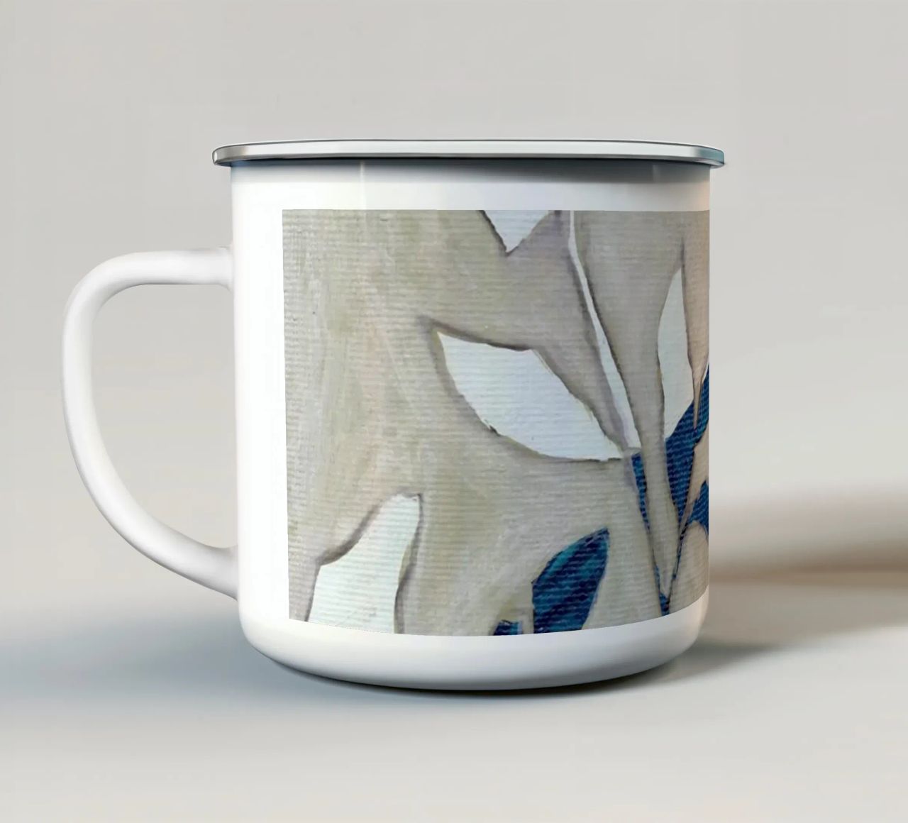 Fogliame astratto tazza in smalto da Nikitajariwala