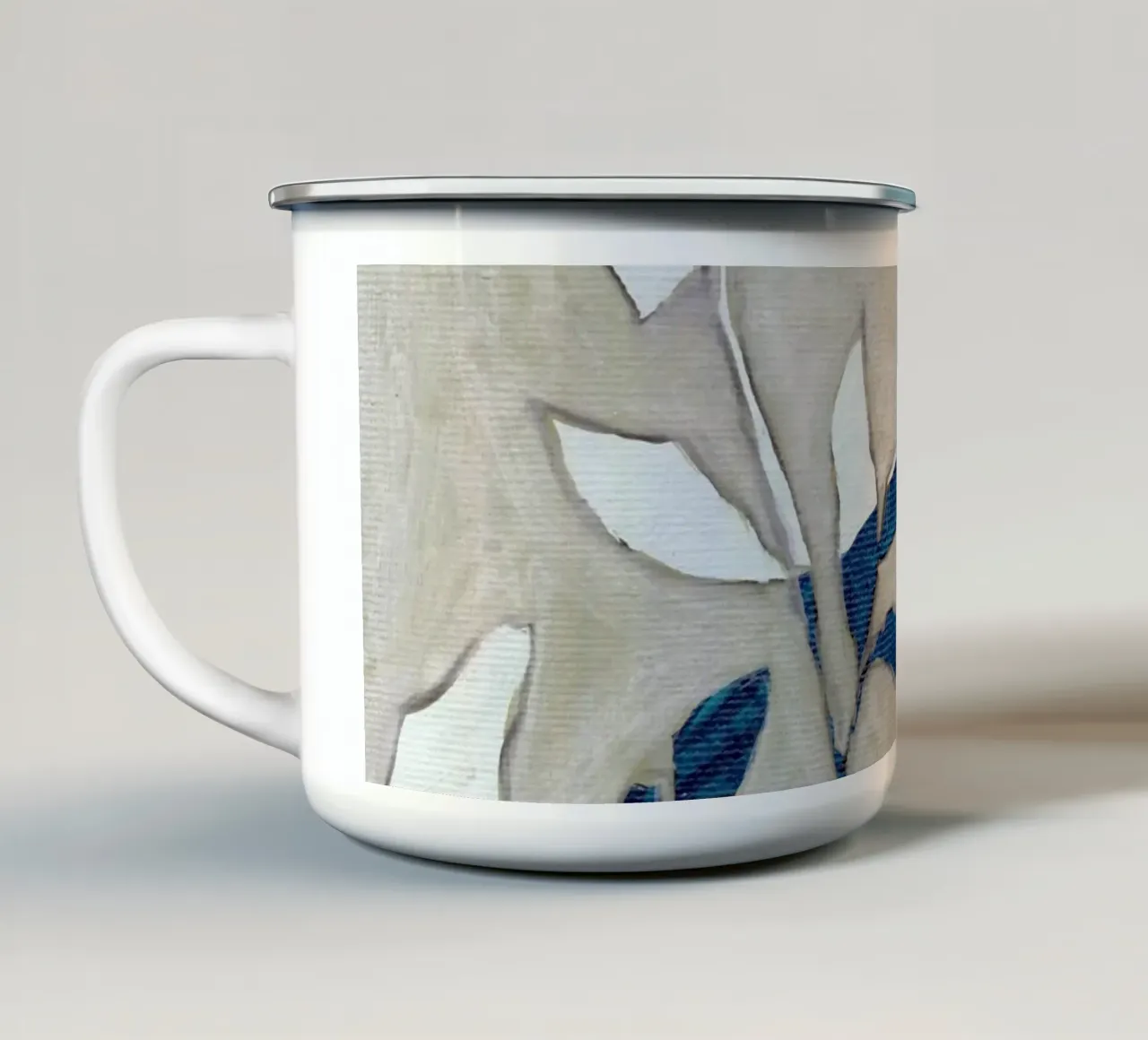 Fogliame astratto tazza in smalto da Nikitajariwala