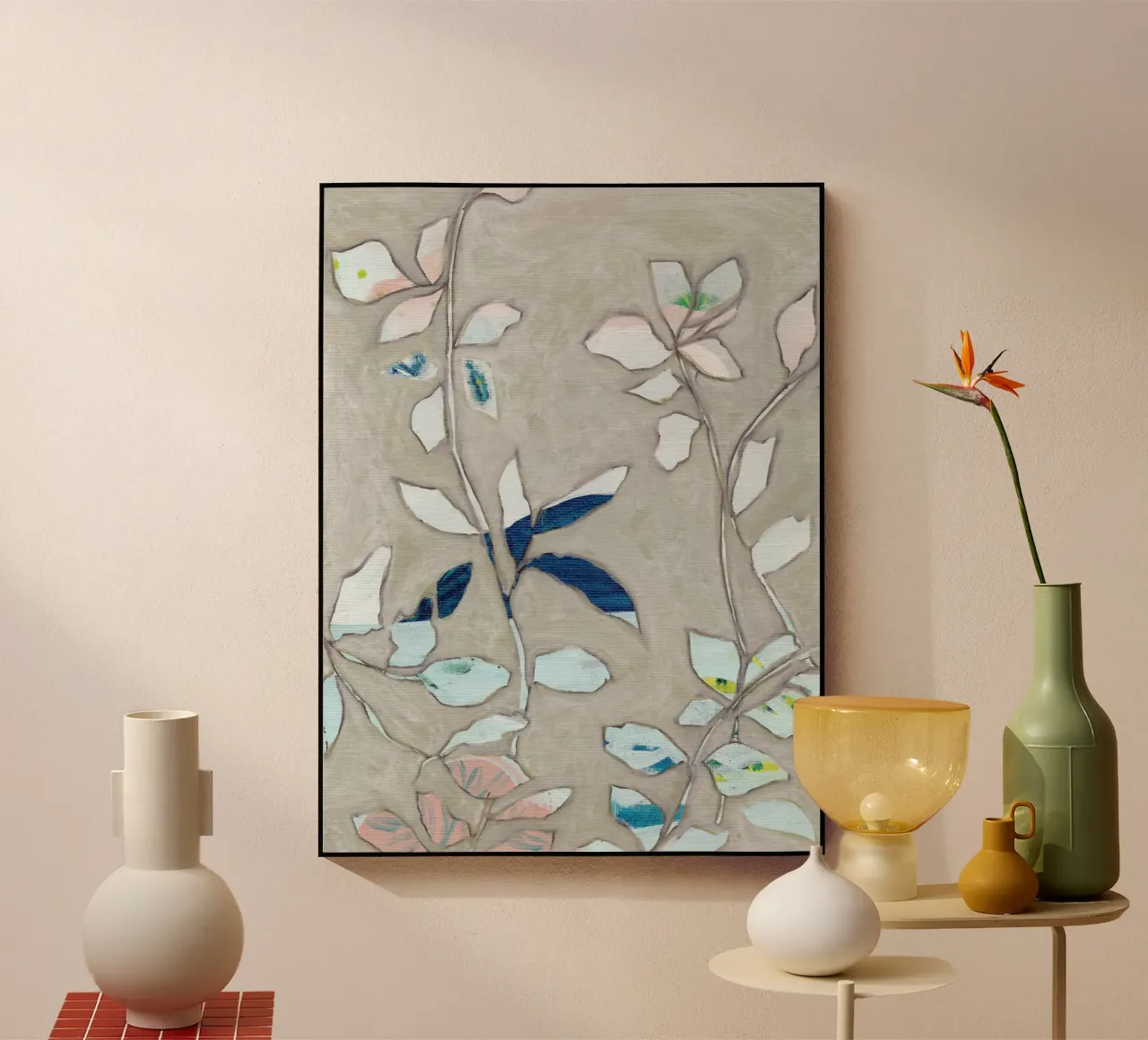 Abstraktes Blattwerk Acryl-Glas von Nikitajariwala