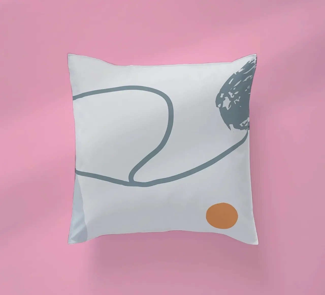 Grey Abstraction II cuscino da Hey Vincent