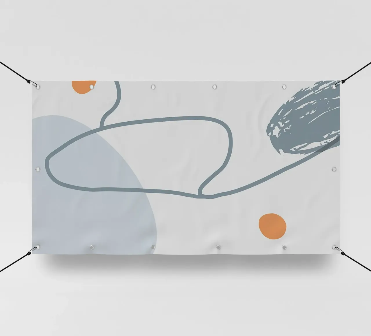 Grey Abstraction II telo in pvc da Hey Vincent