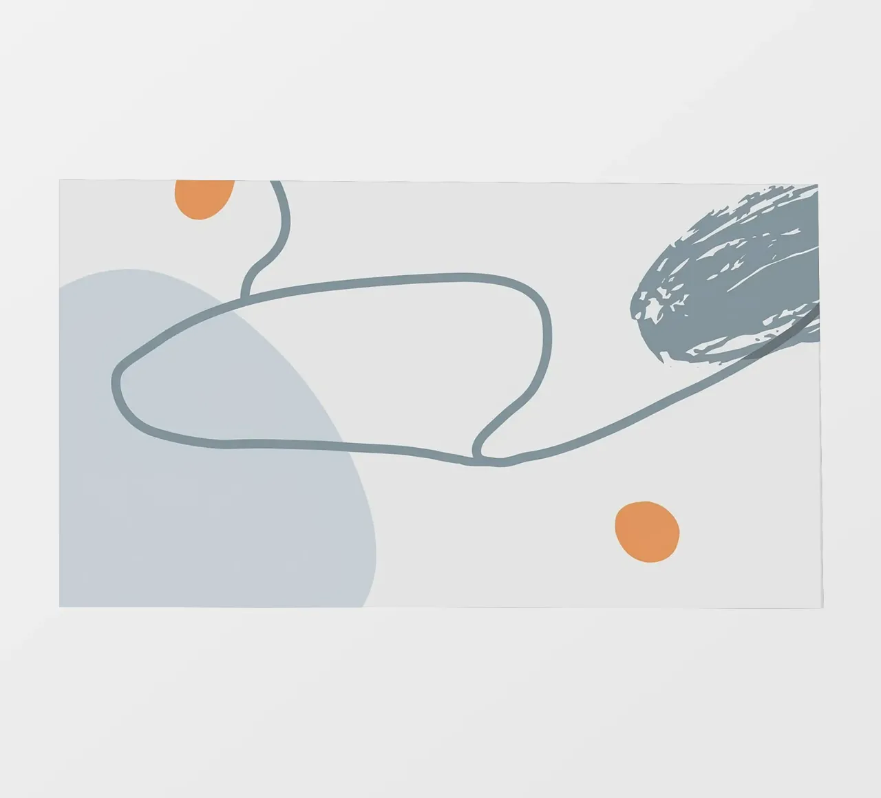 Grey Abstraction II telo in pvc da Hey Vincent