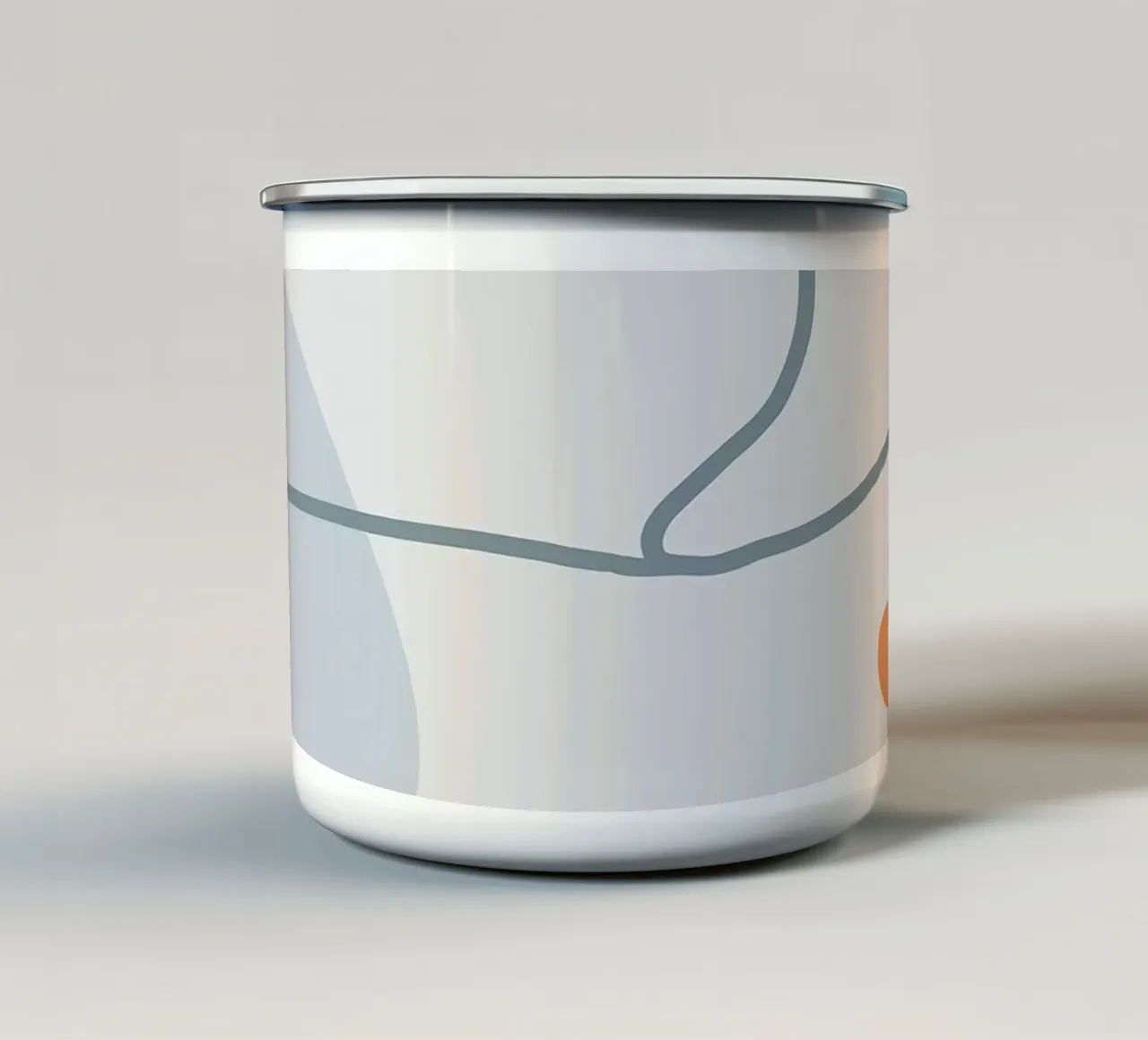 Grey Abstraction II mug en émail de Hey Vincent
