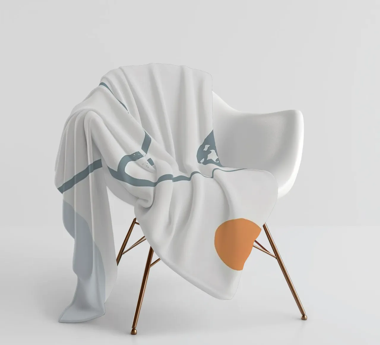 Grey Abstraction II coperta in pile da Hey Vincent