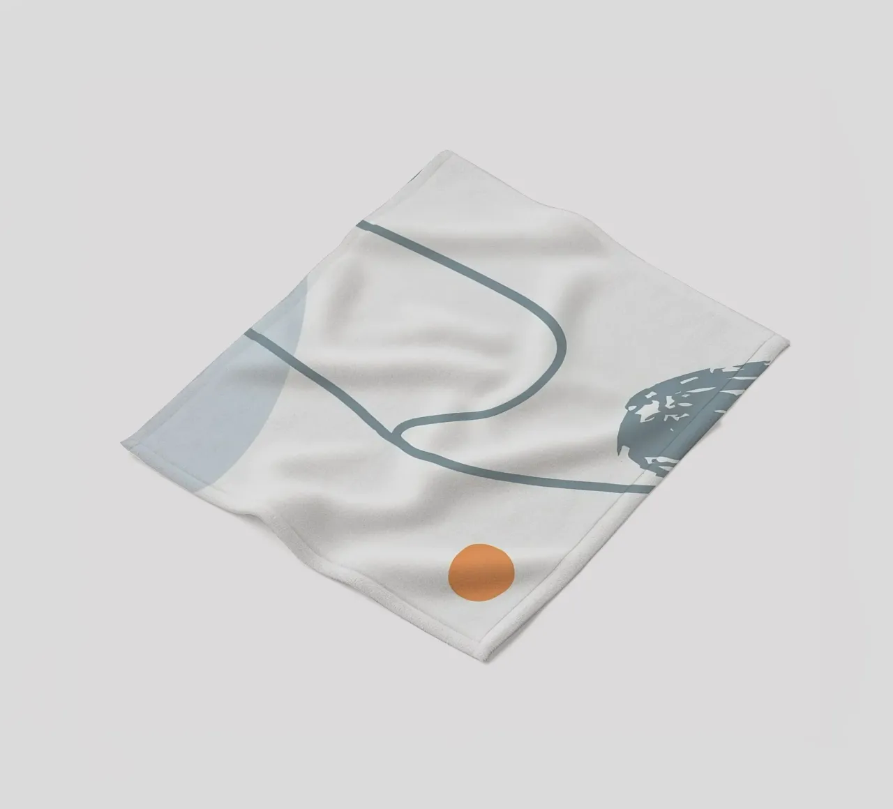 Grey Abstraction II plaid polaire de Hey Vincent