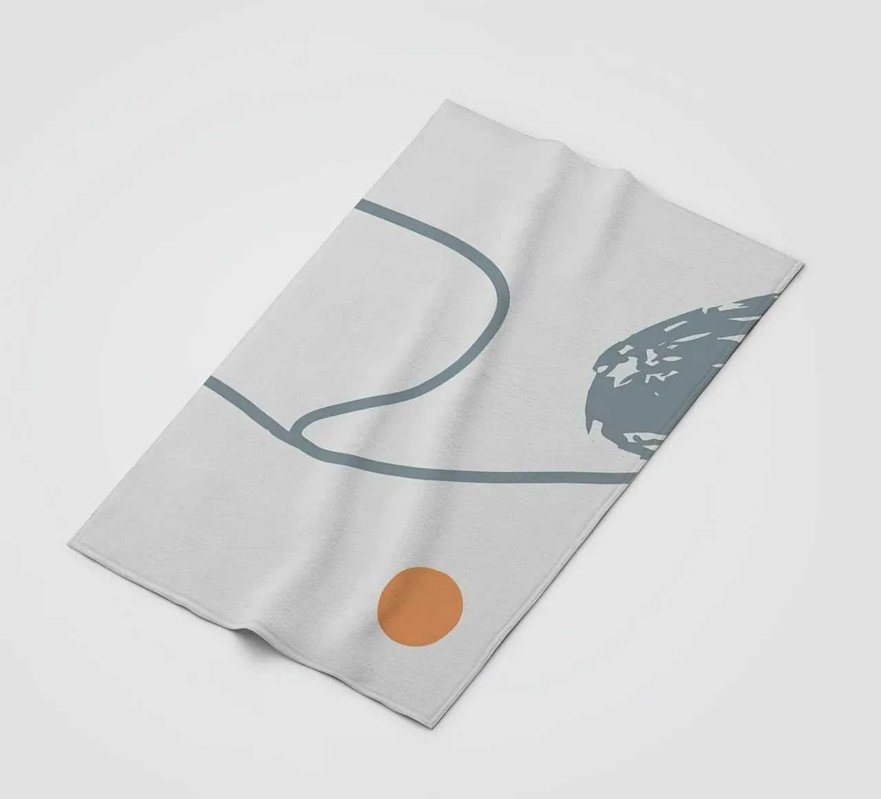 Grey Abstraction II coperta in pile da Hey Vincent