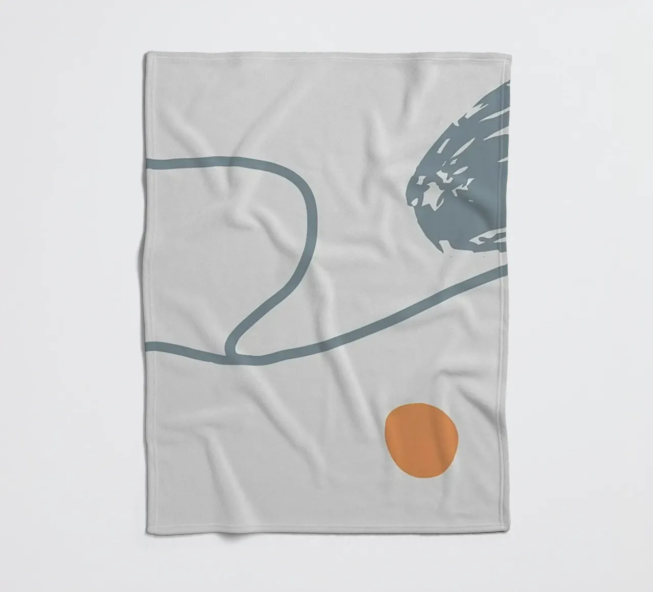 Grey Abstraction II plaid polaire de Hey Vincent