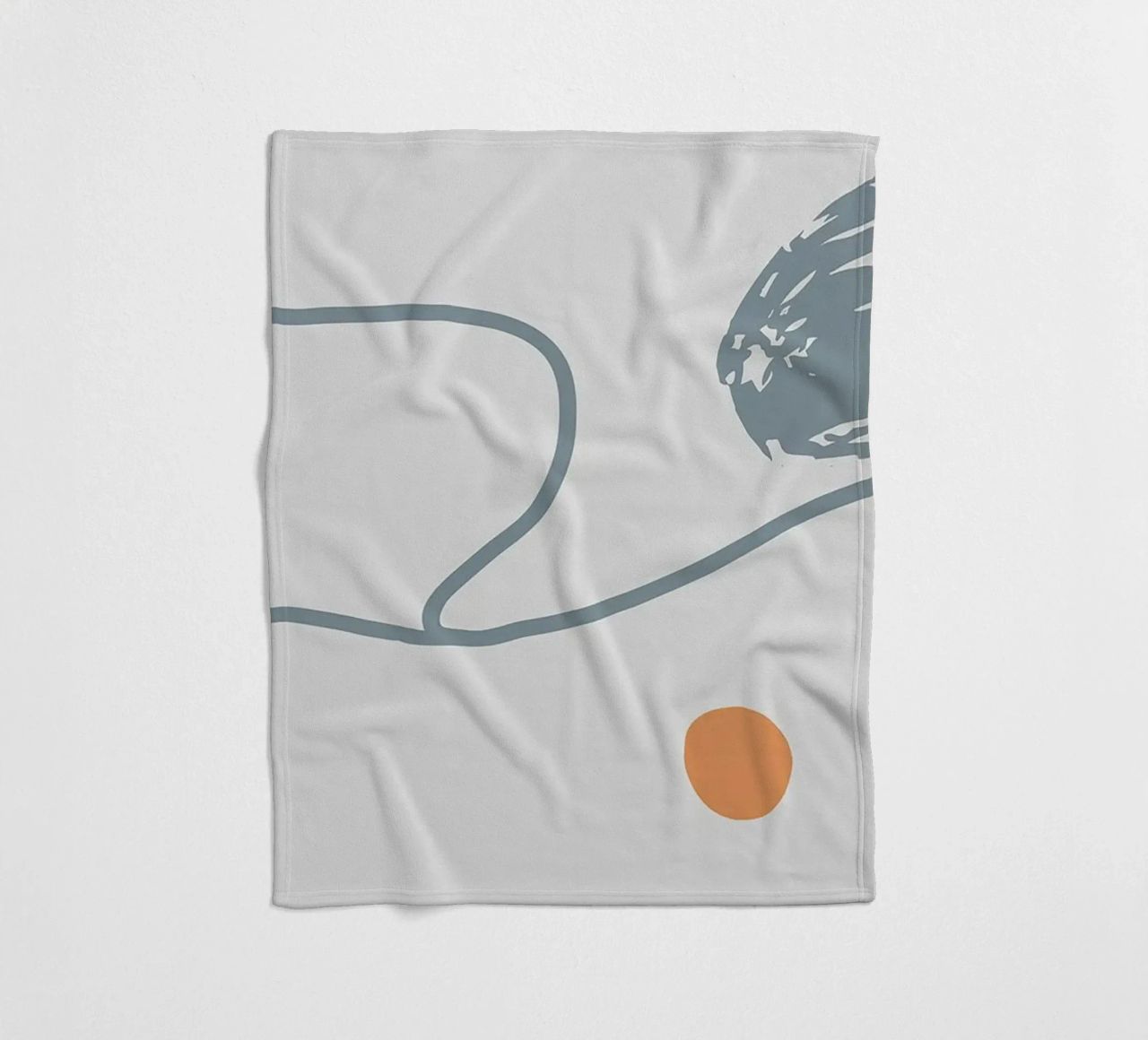 Grey Abstraction II coperta in pile da Hey Vincent