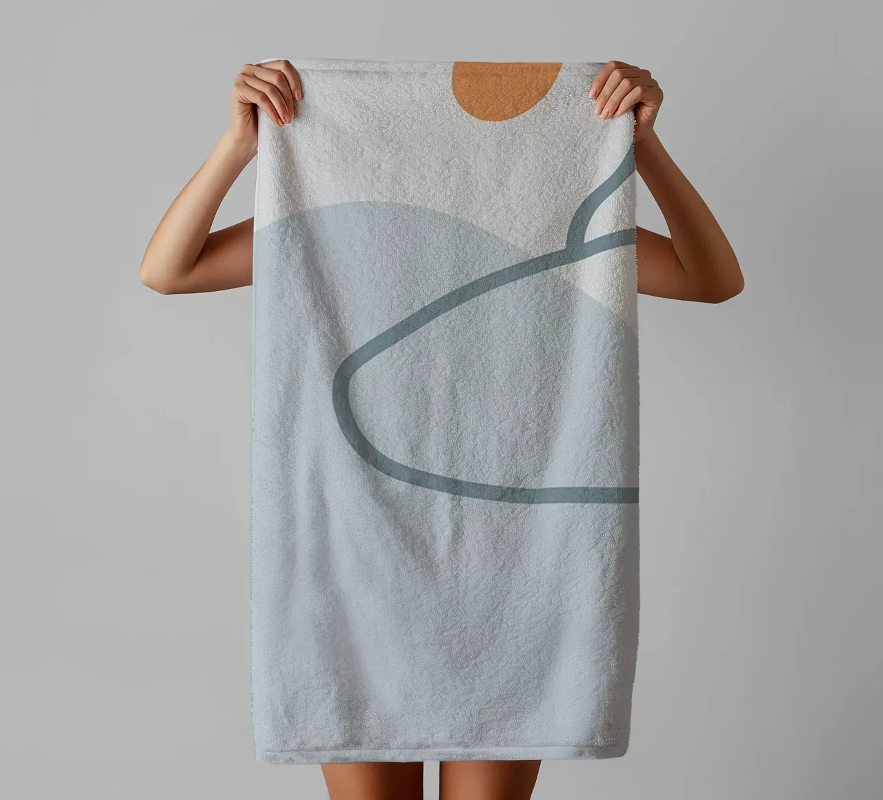 Grey Abstraction II Handtuch von Hey Vincent