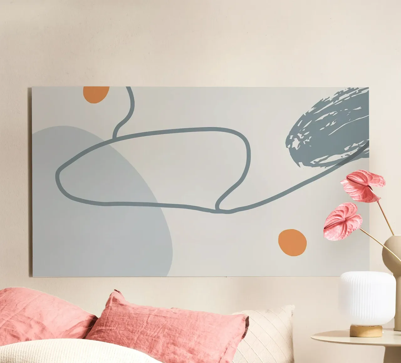 Grey Abstraction II alluminio dibond da Hey Vincent