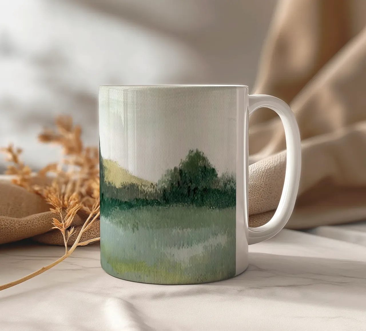 Vue de la colline mug en céramique de Nikitajariwala