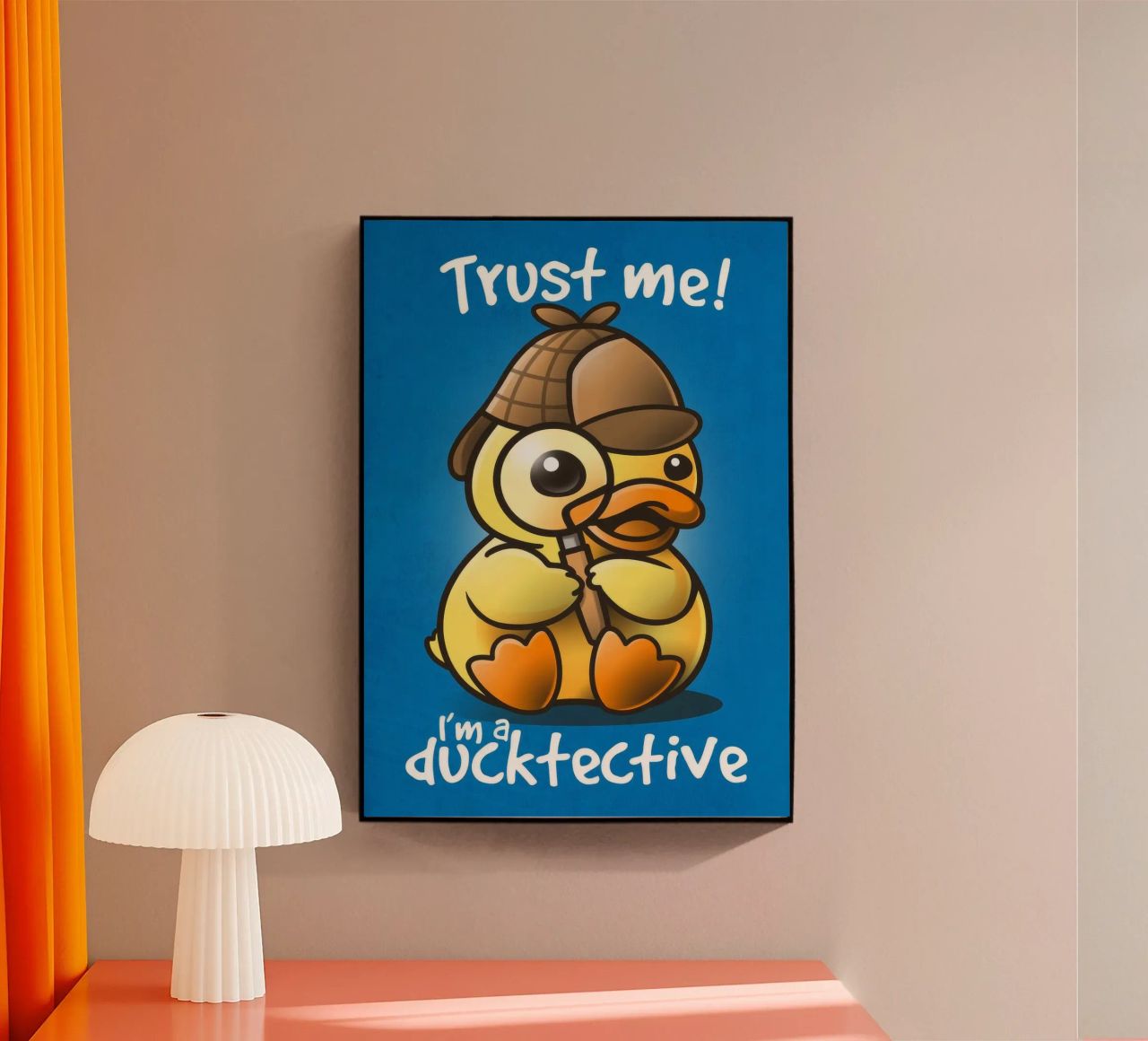 I'm a ducktective plexiglass da Nando Art