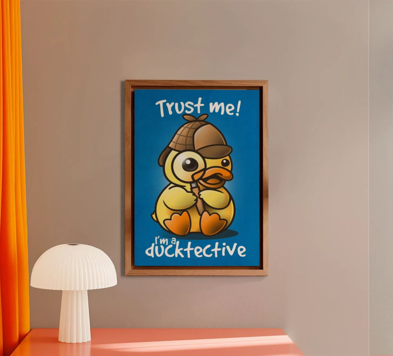 I'm a ducktective alluminio dibond da Nando Art