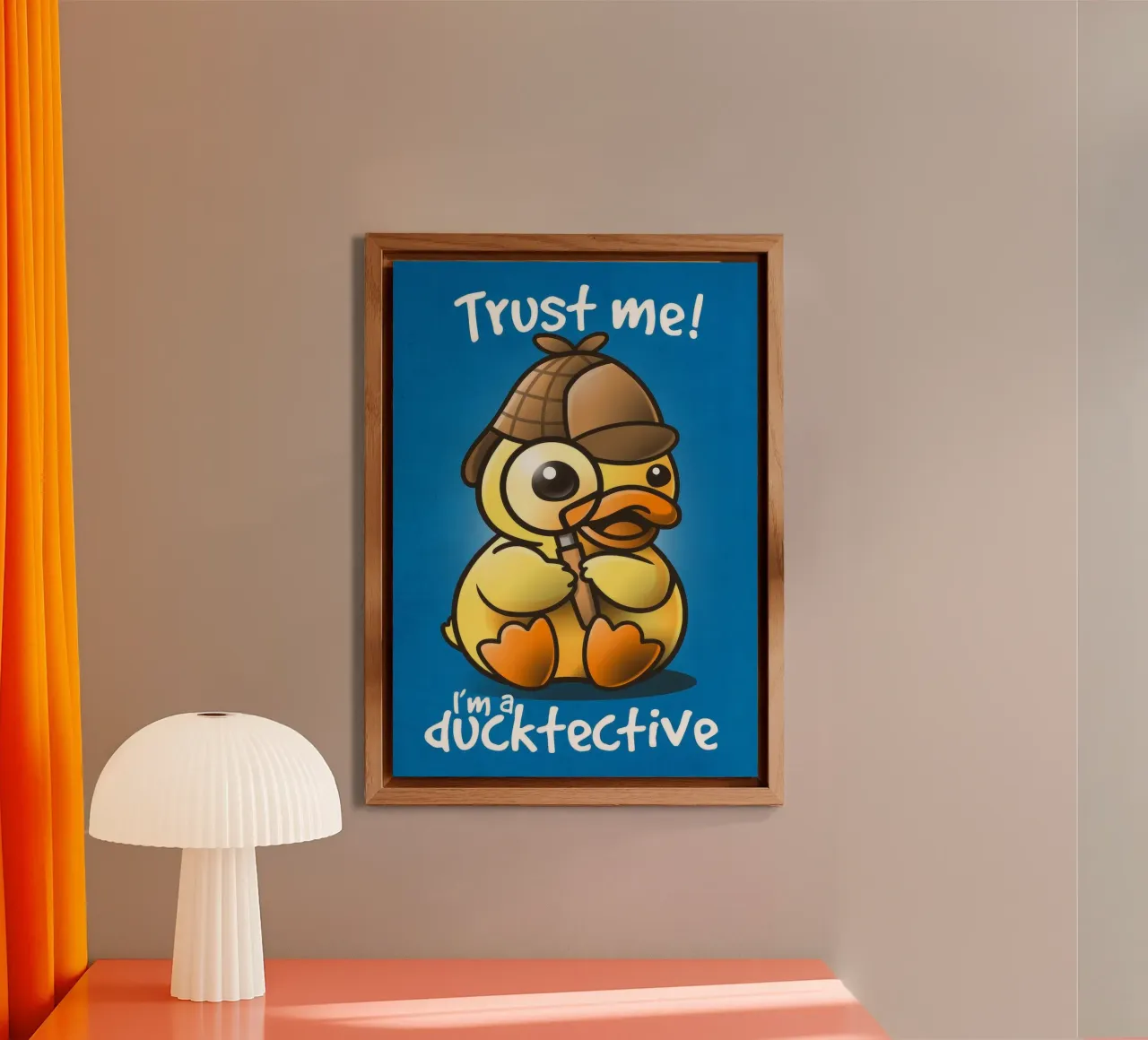 I'm a ducktective alluminio dibond da Nando Art