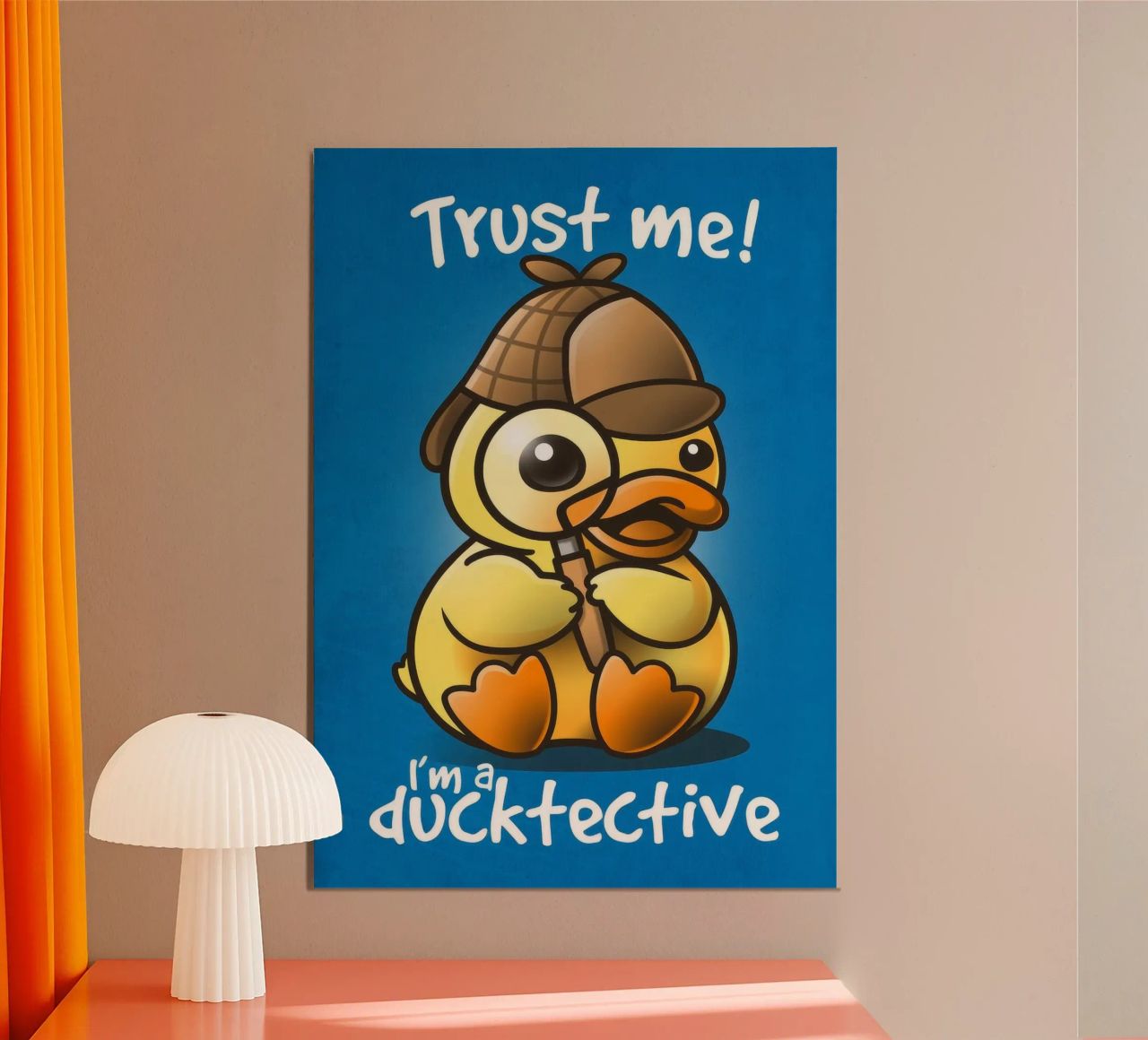 I'm a ducktective alluminio dibond da Nando Art
