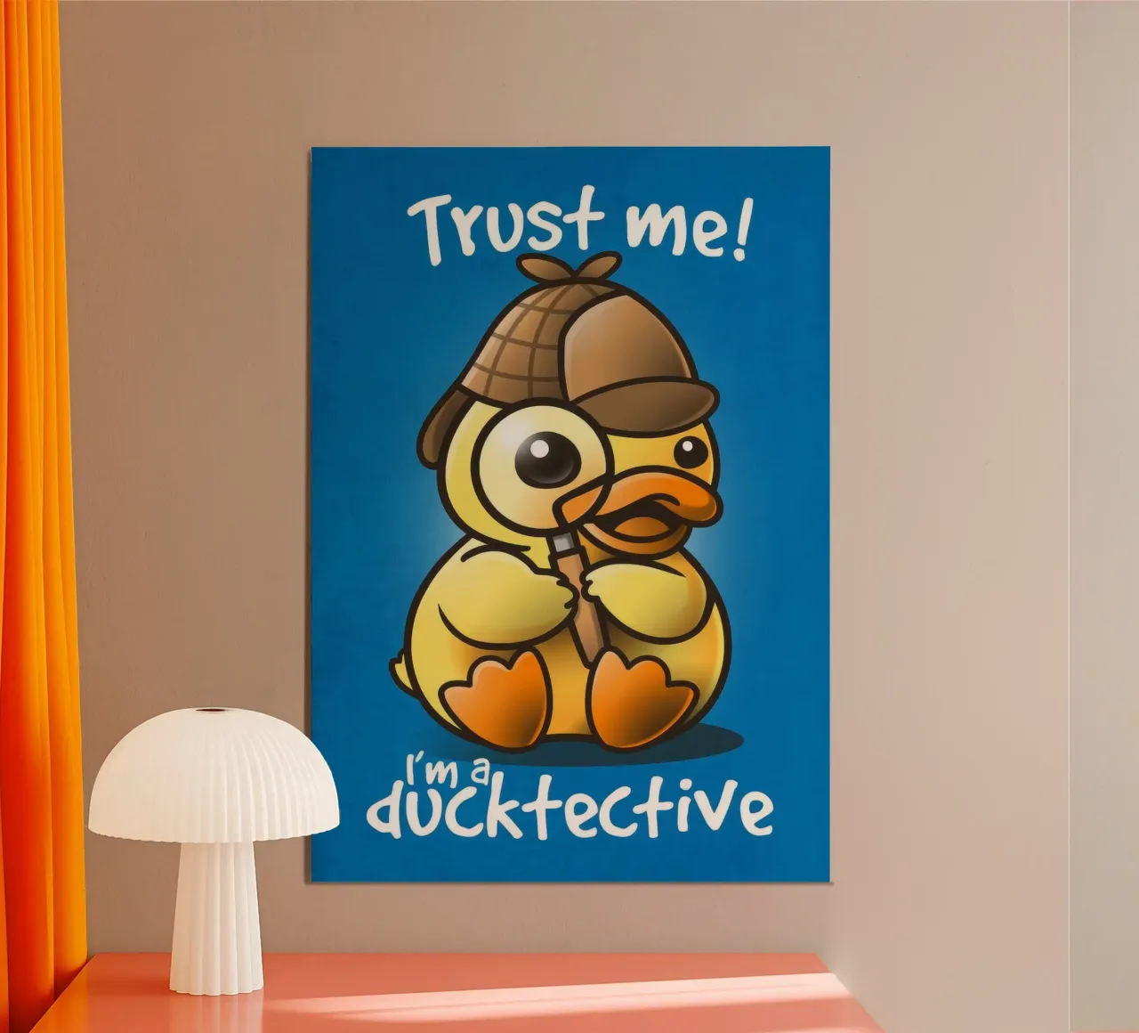 I'm a ducktective alluminio dibond da Nando Art