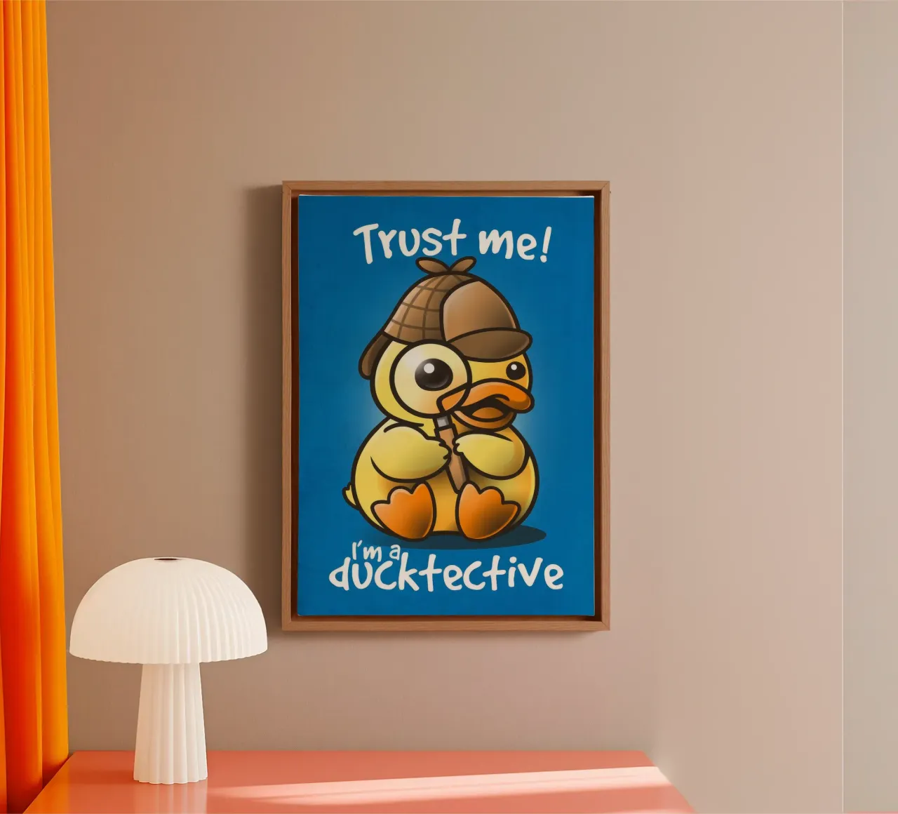 I'm a ducktective canvas by Nando Art