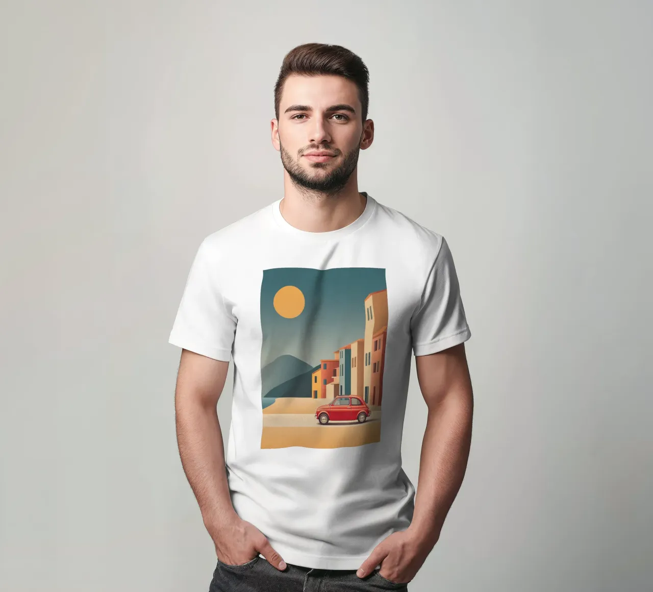 Coastal Drive in Cinquecento t-shirt da michi