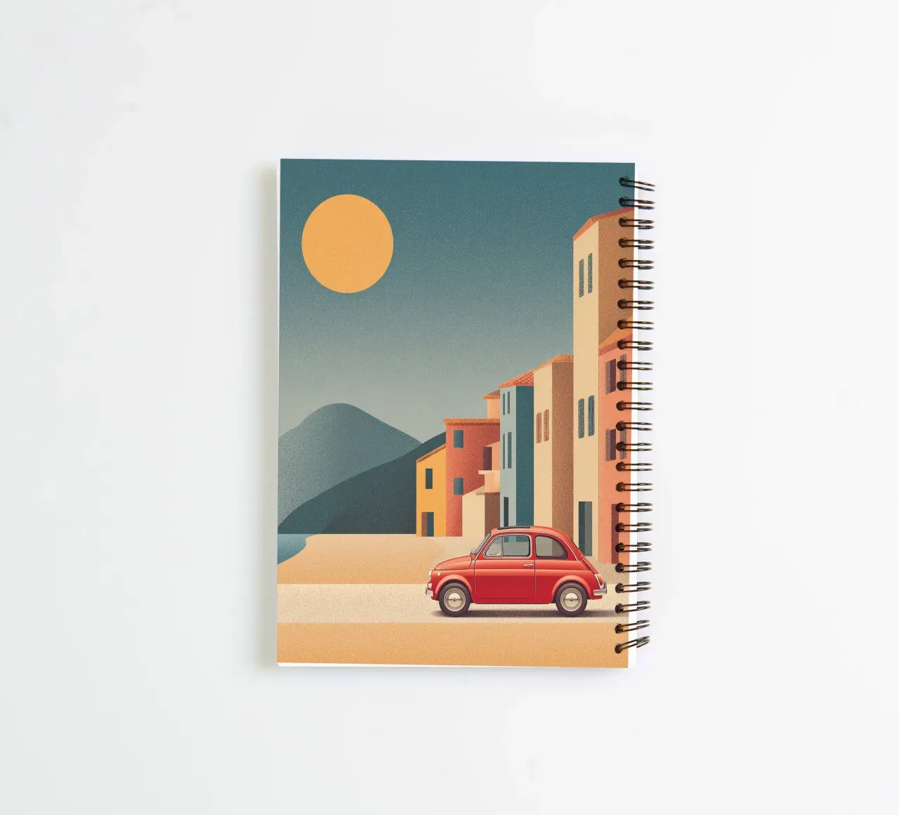 Coastal Drive in Cinquecento spiral notebook by michi