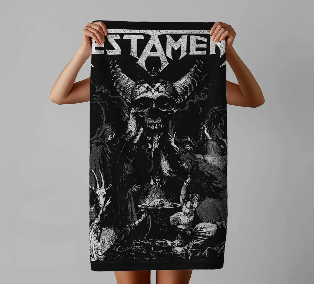 Testament band art asciugamano da bagno da vanhesling
