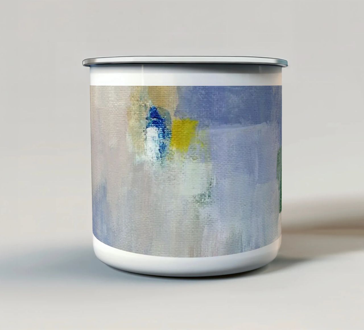 tratti astratti colorati tazza in smalto da Nikitajariwala