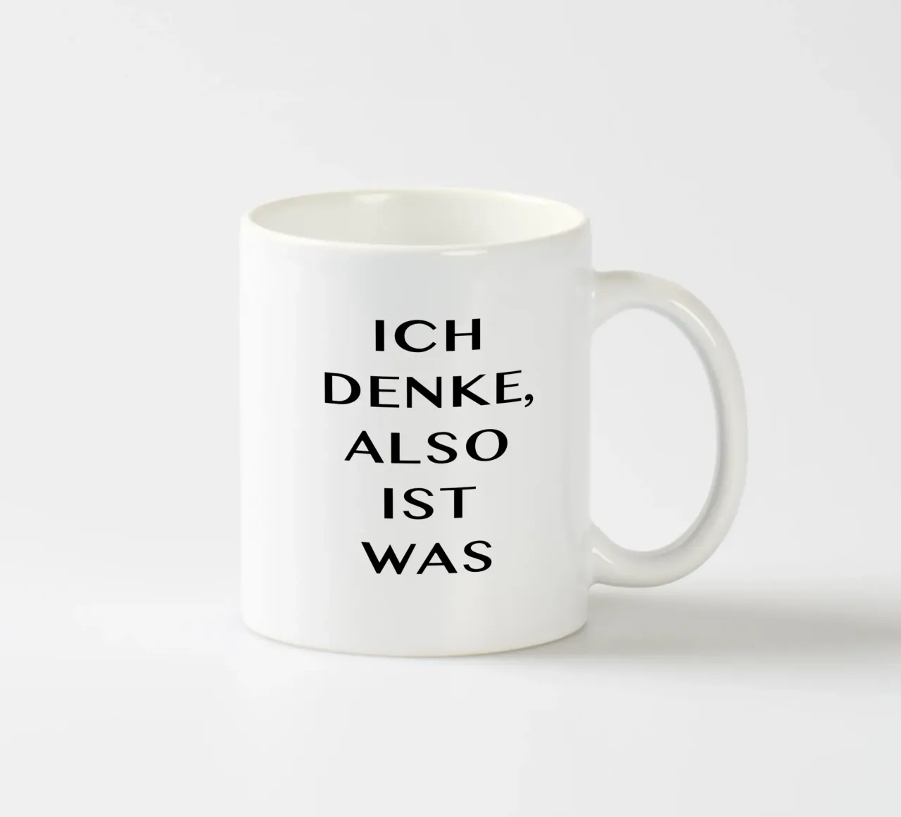 ICH DENKE, ALSO IST WAS Keramik Tasse von Vintage Van Gogh