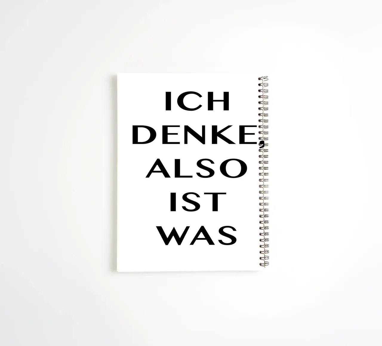 ICH DENKE, ALSO IST WAS spiral notebook by Vintage Van Gogh