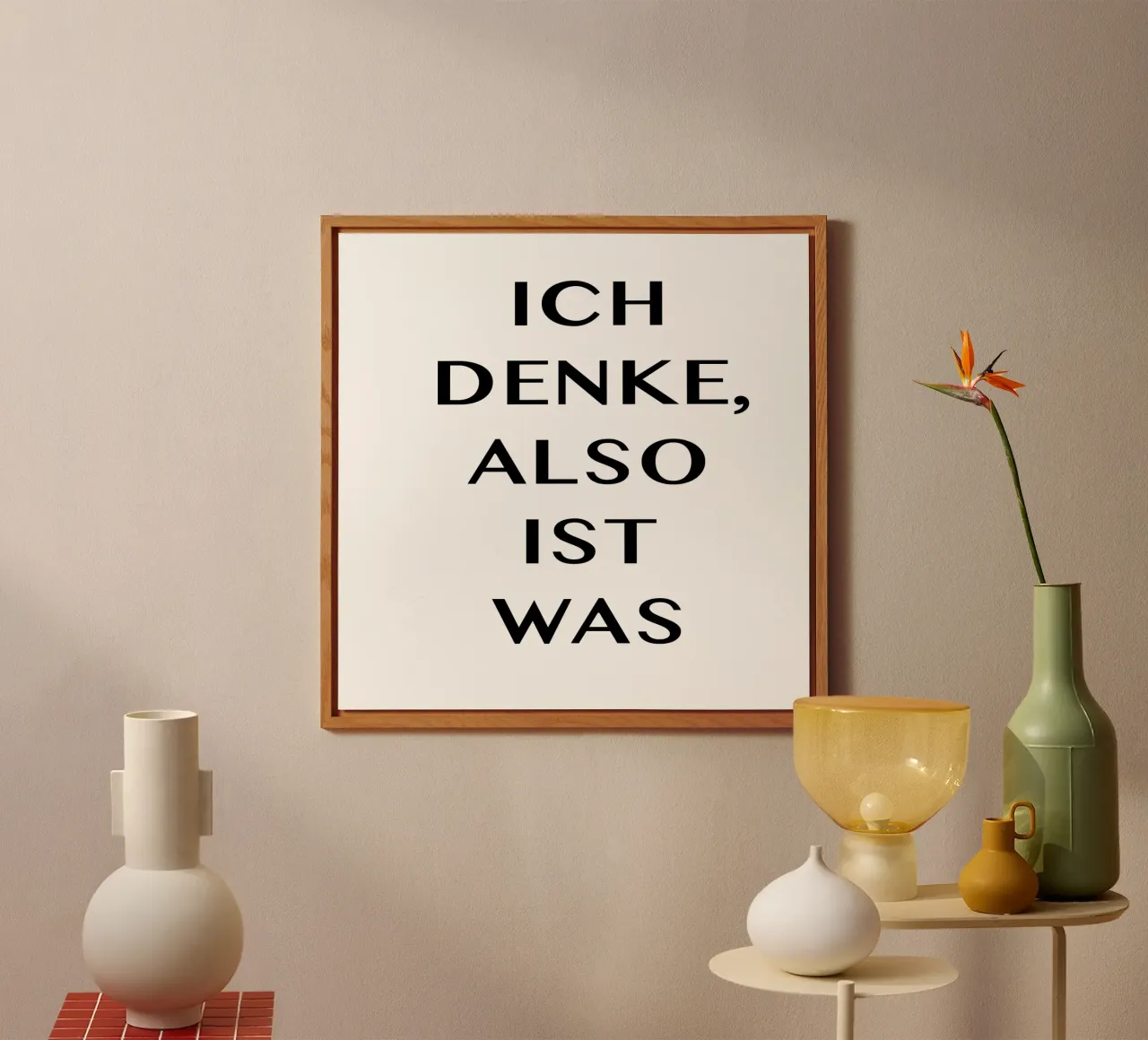 ICH DENKE, ALSO IST WAS alluminio dibond da Vintage Van Gogh