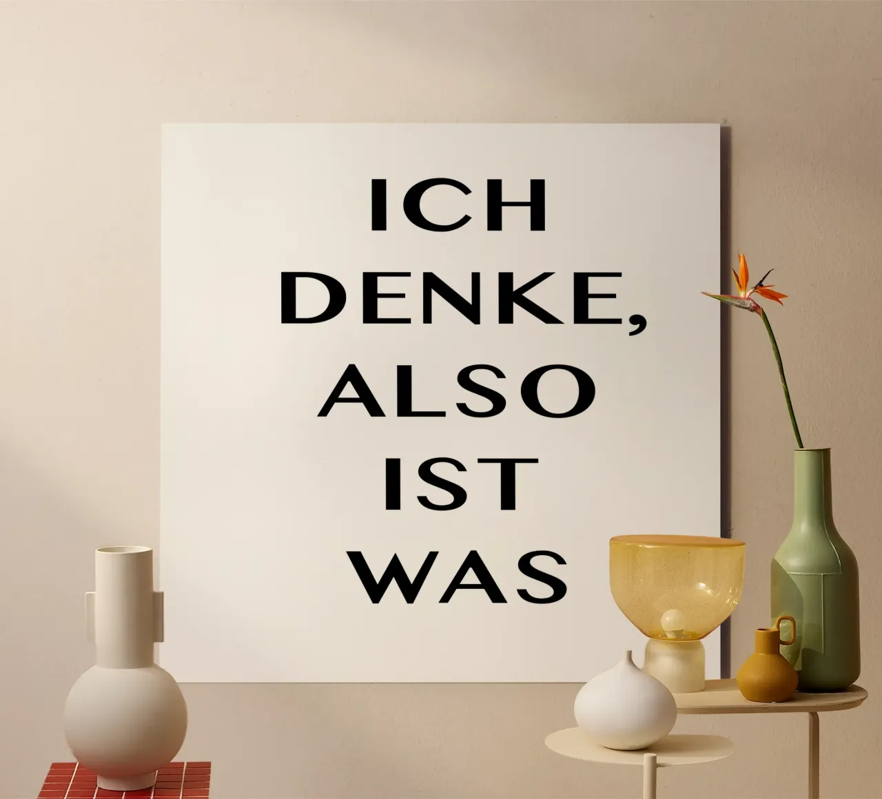 ICH DENKE, ALSO IST WAS alluminio dibond da Vintage Van Gogh
