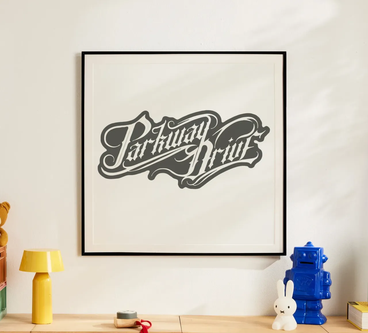 Parkway Drive BlackWhite poster con telaio in plastica da MR.A
