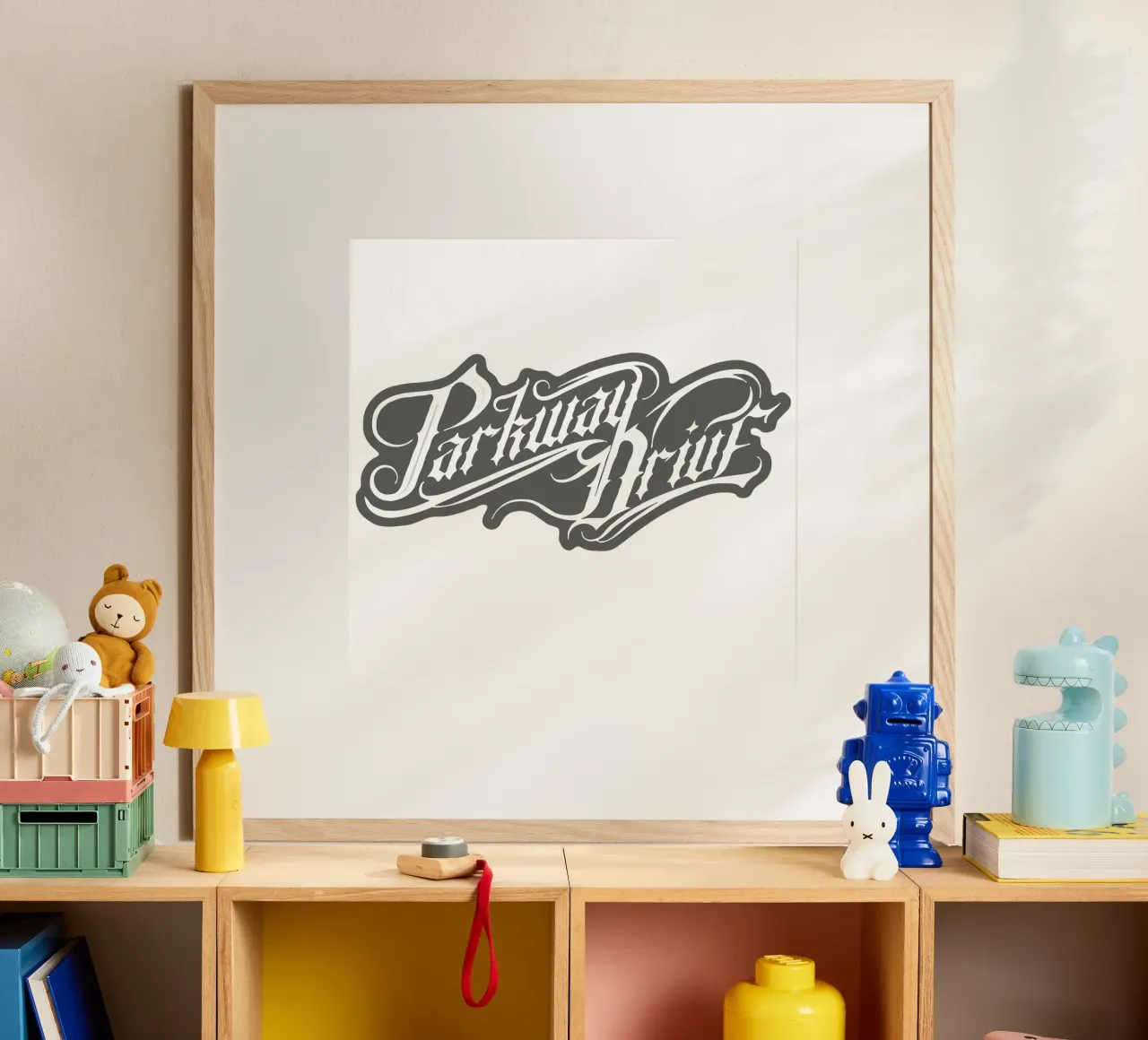 Parkway Drive BlackWhite poster con telaio in plastica da MR.A