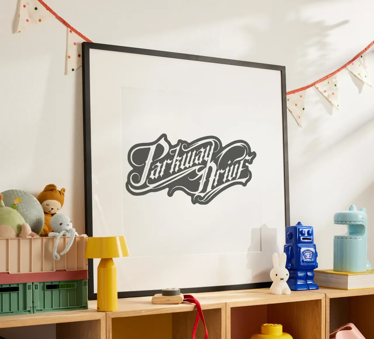 Parkway Drive BlackWhite poster con telaio in plastica da MR.A