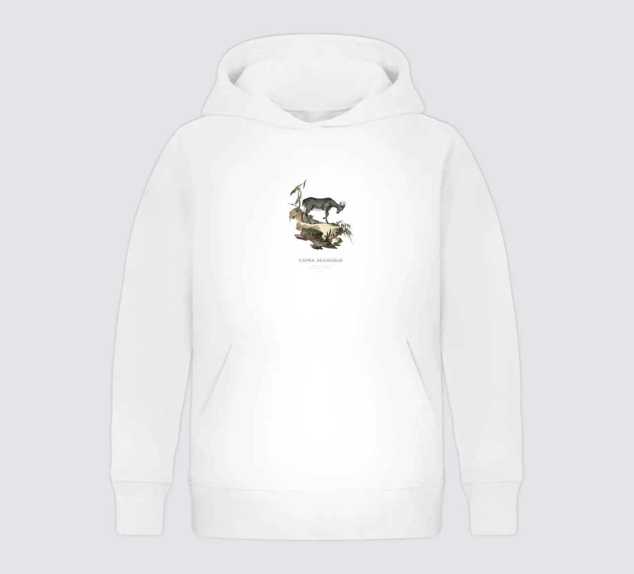 Cabra salvaje Dibujo científico sudadera con capucha para niño de Vintagrafica
