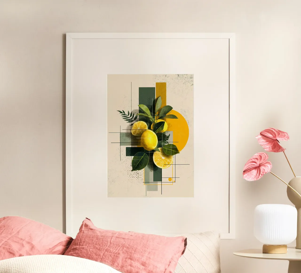 Bauhaus Lemon Geometry carta hahnemühle da michi