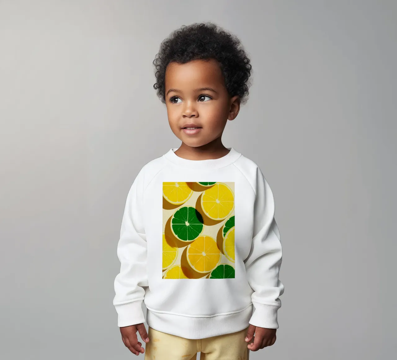 Lemon Slices Pattern Baby Sweatshirt von michi