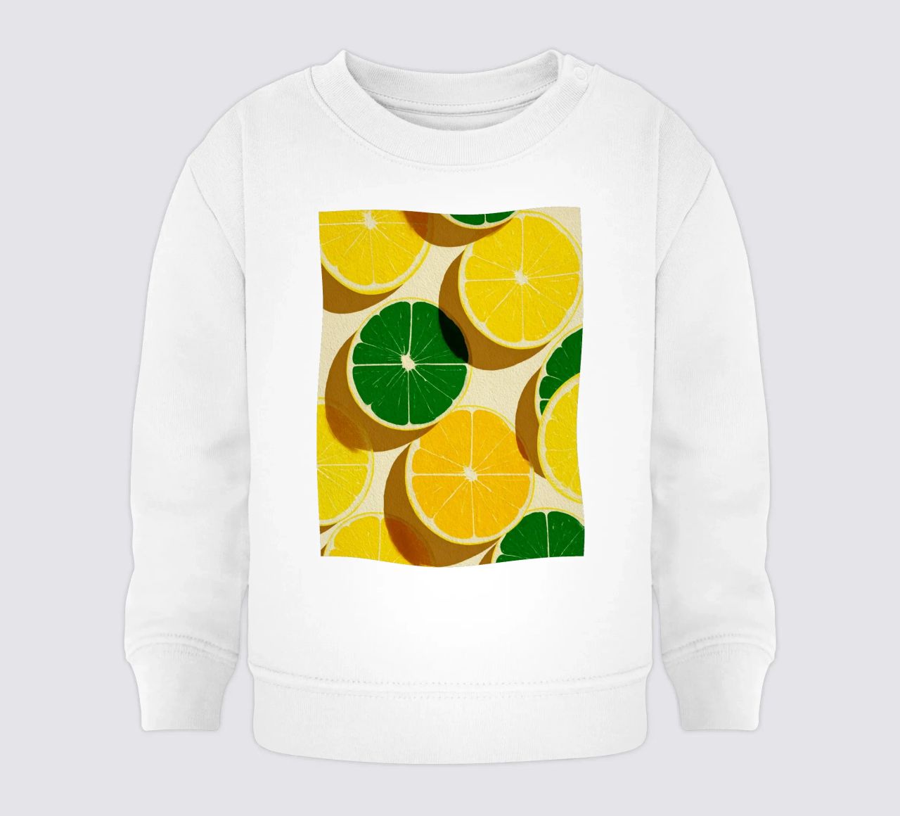 Lemon Slices Pattern felpa neonato da michi