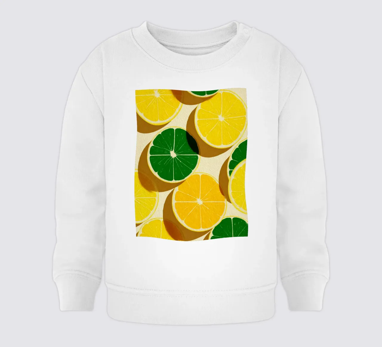 Lemon Slices Pattern felpa neonato da michi