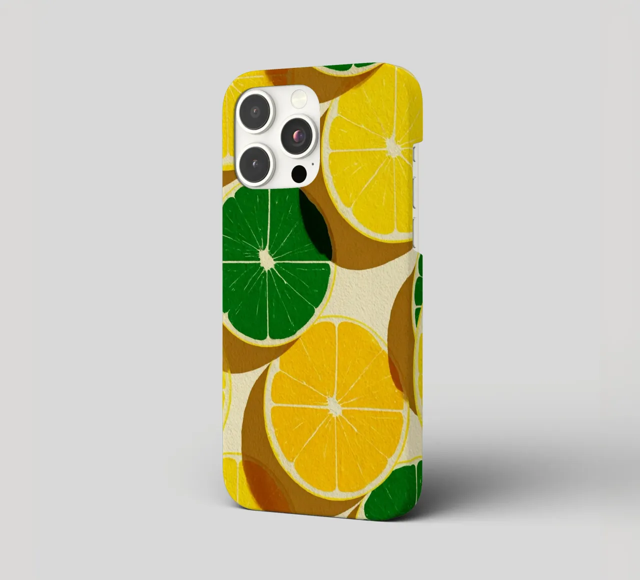Lemon Slices Pattern cover iphone da michi