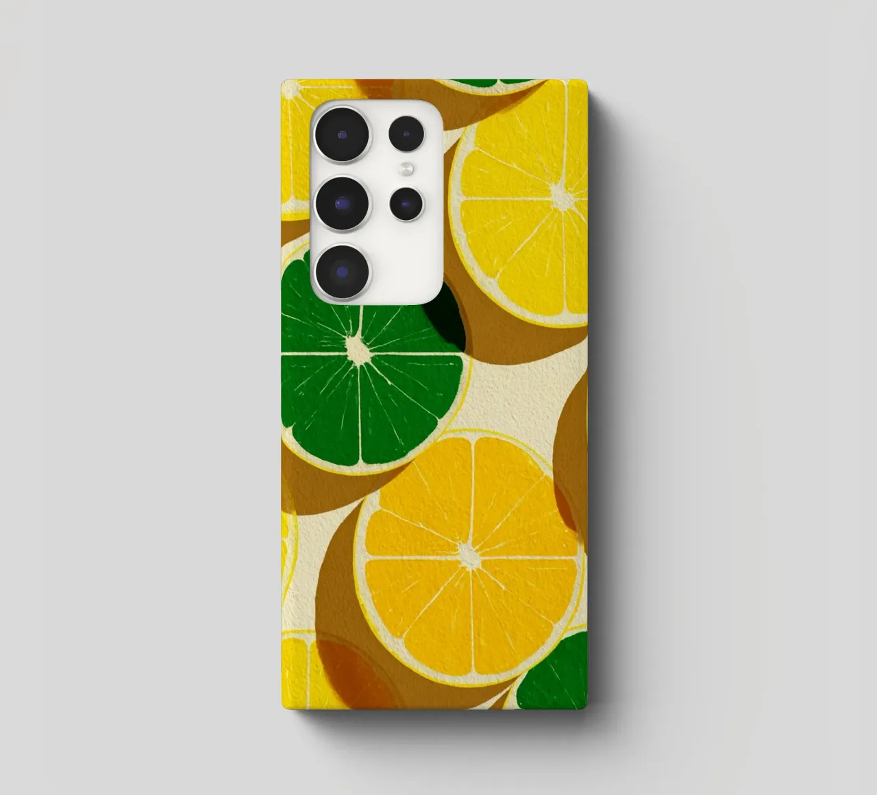 Lemon Slices Pattern cover samsung da michi