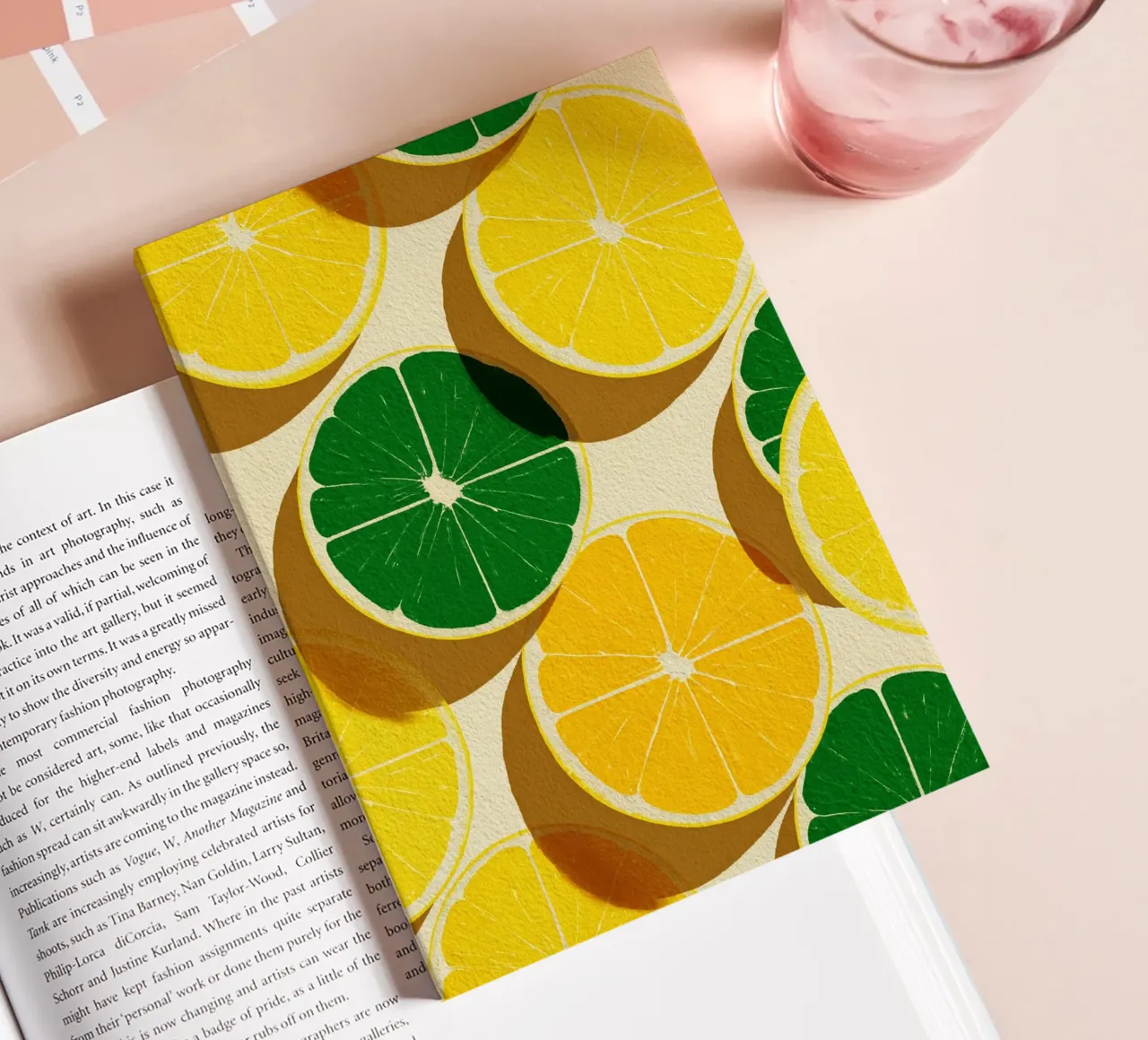 Lemon Slices Pattern carnet de notes de michi