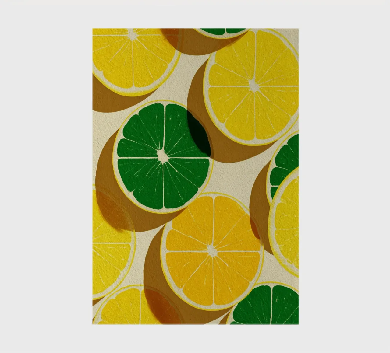 Lemon Slices Pattern carnet de notes de michi