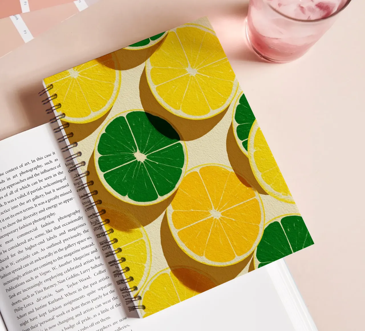 Lemon Slices Pattern Ringbuch von michi