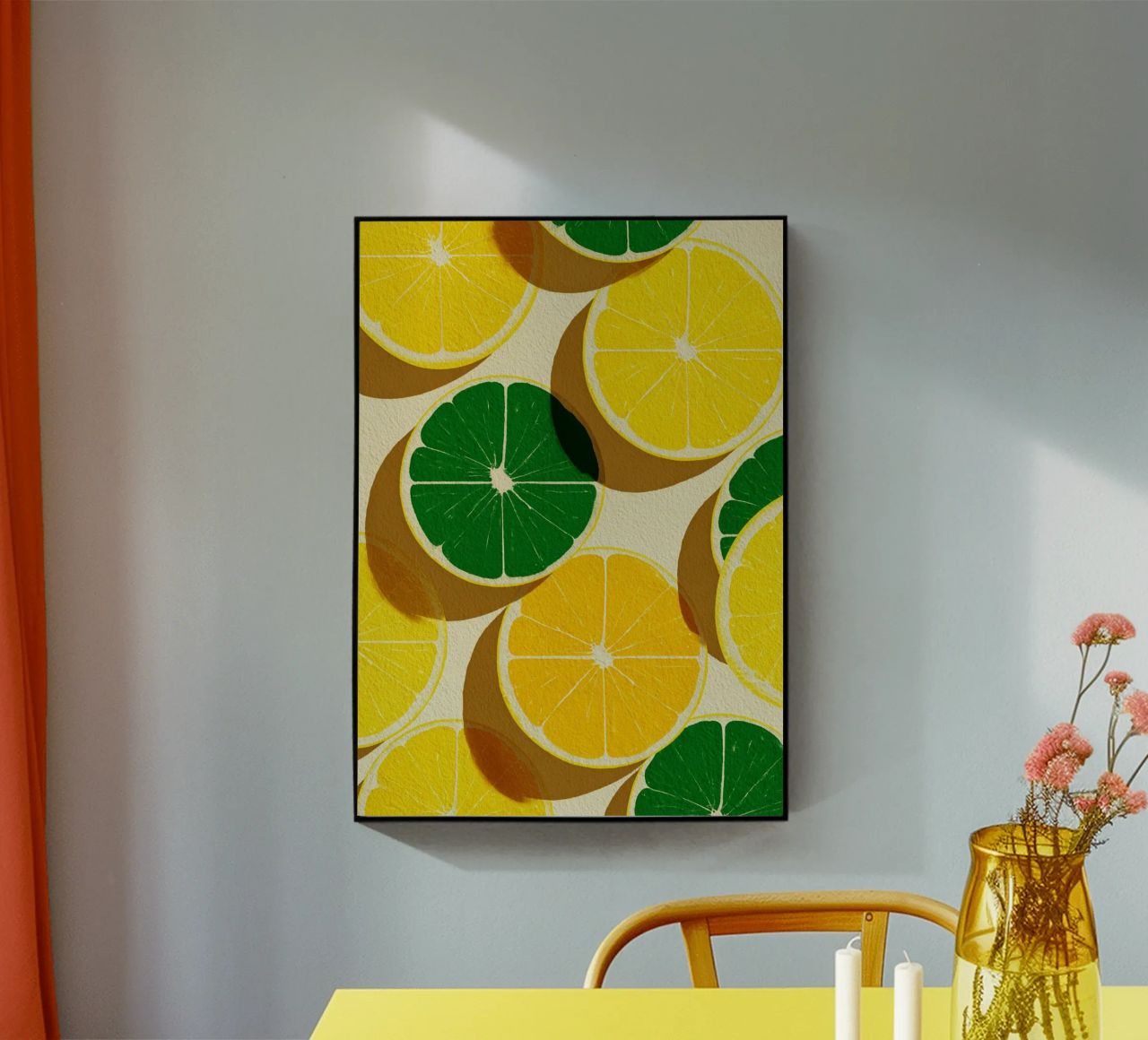 Lemon Slices Pattern plexiglass da michi