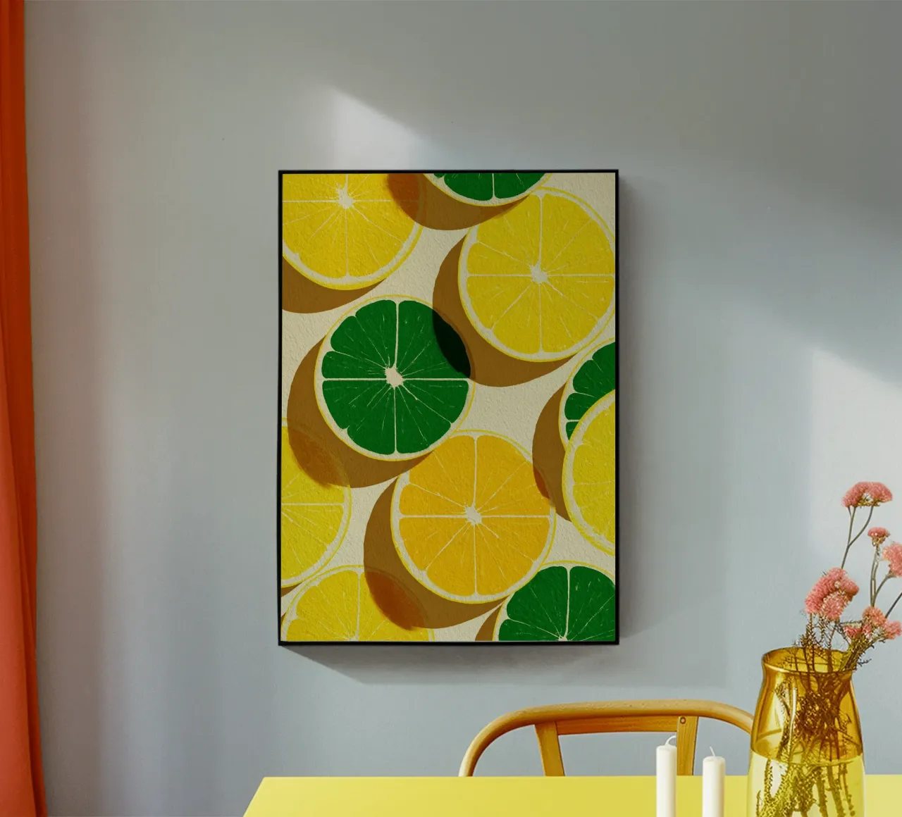 Lemon Slices Pattern plexiglas de michi
