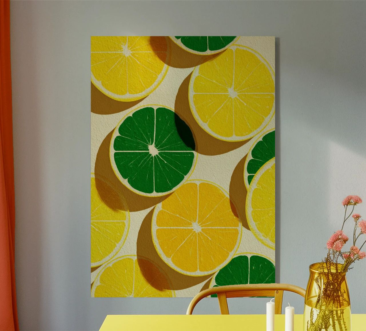 Lemon Slices Pattern plexiglass da michi