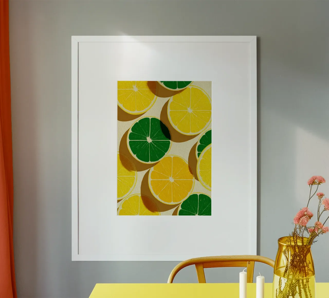 Lemon Slices Pattern hahnemühle de michi