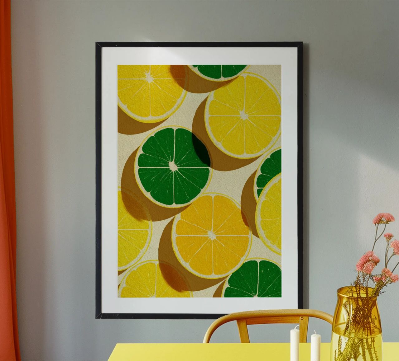 Lemon Slices Pattern carta hahnemühle da michi