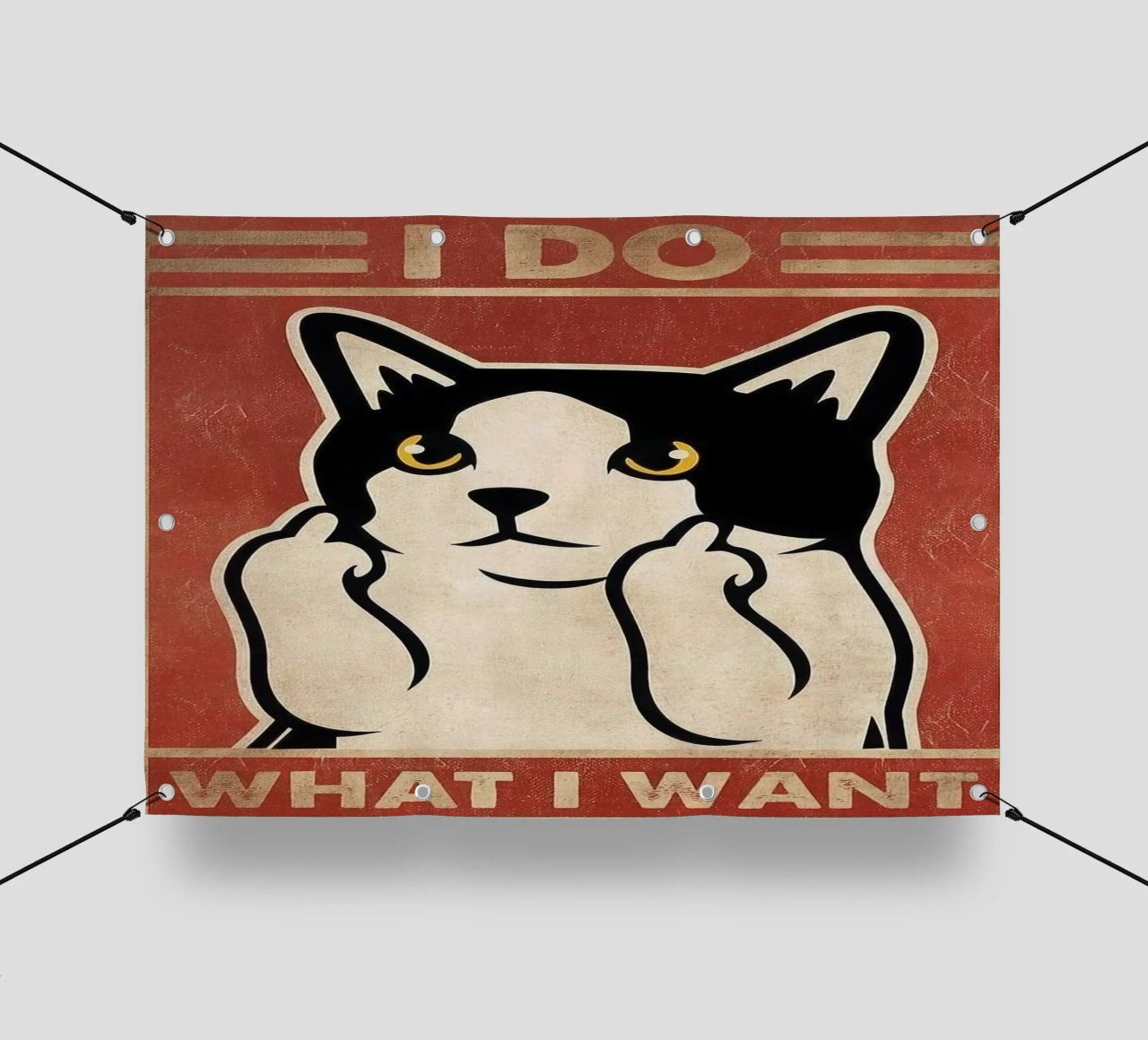 I Do What I Want telo in pvc da Nando Art